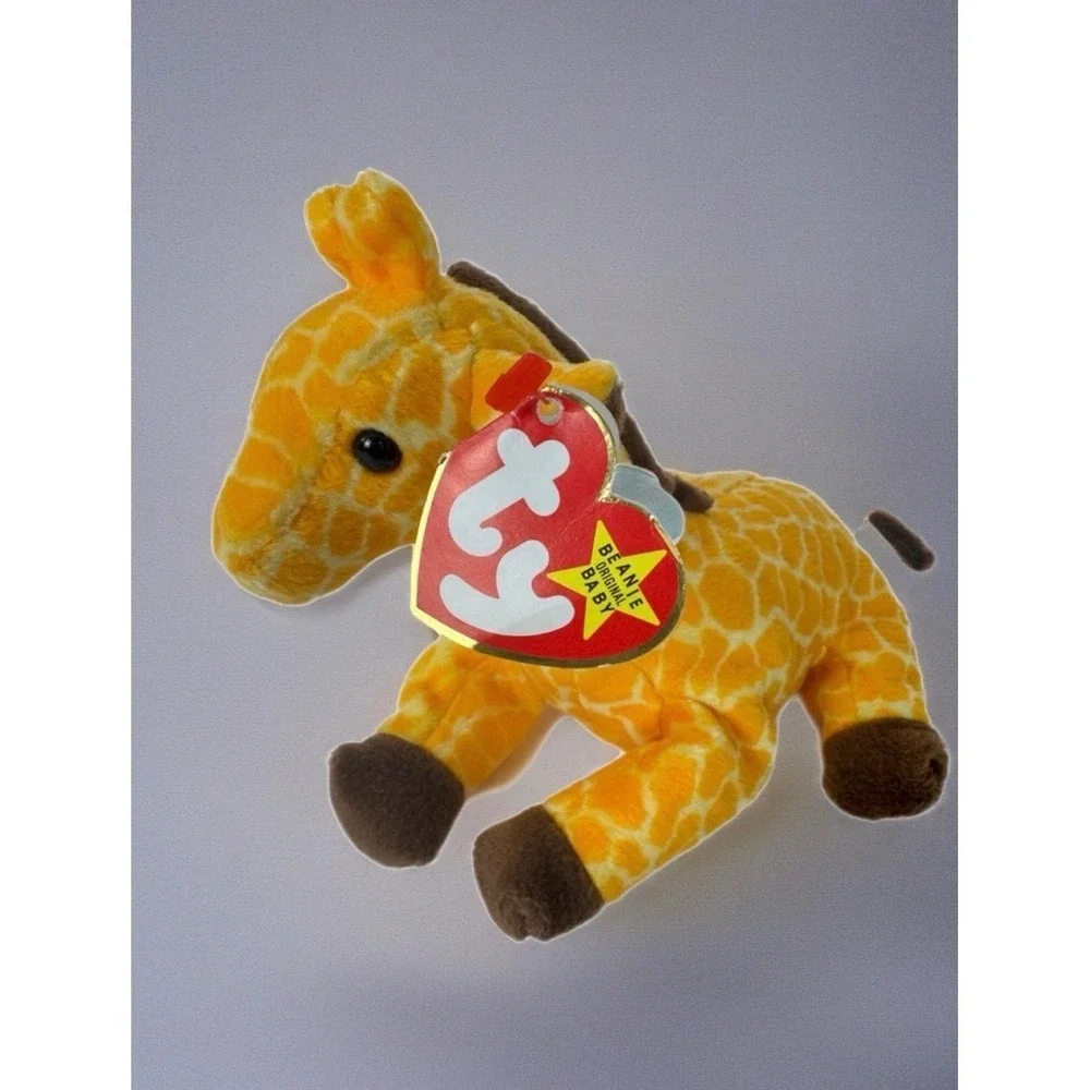 Ty Beanie Baby Twigs the Giraffe‎ 1995 Style 4068 PVC Pellets Original Tags